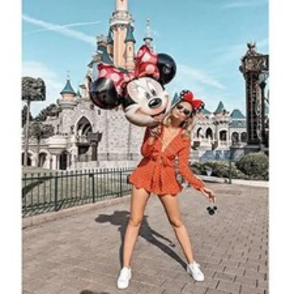 Disney World Minnie Mouse Ears Bow Headbands 2PCS Classic Sequin Disneyland - Picture 3 of 8